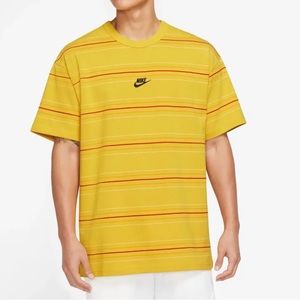 ⭐️NEW⭐️ Nike Sportswear Premium Essentials Striped Tee (Vivid Sulfur)